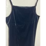 Hippie Rose Velour Black Mini Dress Sz L Spaghetti Straps Stretch Shimmer Goth Party New Photo 3