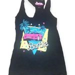 Mattel Barbie Racerback Tank Top Size M 80's Theme Convertible Car Barbiecore Size M Photo 0