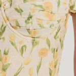 Lemon Print Cream Dress Yellow Photo 2