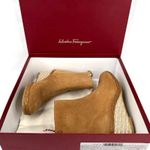 Salvatore Ferragamo CANARIA CROSTA ESPADRILLE WEDGE SUEDE BOOTIES SIZE 6 Photo 1