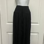 Hudson Gray Black Smocked Wide-Leg Pant Photo 3