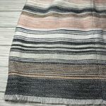 Size 12 Striped Feminine Pink Mid Skirt Photo 5