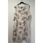 Sag Harbor NEW Vintage  Dress Womens 18W Floral Lined Linen Blend Cottage Travel Photo 1