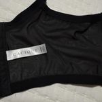 Cacique  42DDD Unlined Balconette Bra Underwire Black Lace & Mesh Velvet Accent Photo 6