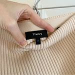 Theory Evian Stretch Twisted Rib Wool Knit Midi Skirt in Ecru Size P Retail $355 Photo 7