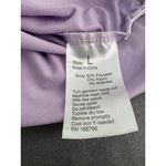 Daisy Fuentes  Light Purple Lace Up V Neck Chest Pockets Short Sleeve Top Large‎ Photo 4