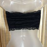 Lulus Black Lace Bandeau Bra Top Lined Medium Photo 8