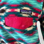 Patagonia Synchilla Snap T Wild Desert Beryl Green Fleece Southwestern Jacket Photo 3