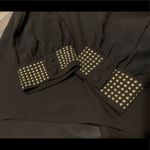 Andrée slit sleeve studded blouse brown size M Photo 5