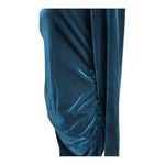 Calvin Klein  Teal Long Sleeve Velvet Side Ruched Sheath Dress Size 6 Photo 5
