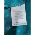 Black Rainn Teal Sheer Blouse Swiss Dot Boho Peasant Top Romantic Women's Large Photo 6