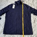 JM Collection  Ribbed Turtleneck Sweater intrepid blue size Large Photo 3