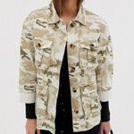 Bershka NWT  natural camo army jacket in beige Photo 0