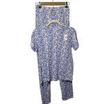 Elby Purple Floral Pajama Set NWT Sz. XS Purple Photo 1