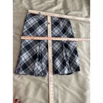 Anne Klein AK Women's Size 6 Check Embroidered Pleated Flair Lined Skirt Photo 7