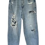 American Eagle  Relaxed Mom Jean Distressed High Rise Womens 6 Photo 0