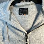 Mondetta Women’s Heather Gray Fleece Hoodie Canada Embossed Size med Front Zip Photo 2