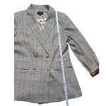 Bardot x Revolve tan gray long line button closure blazer sz M Photo 5