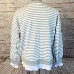 Calia by Carrie Cali Be Womens Gray Long Sleeve Striped Layered Oversized Sweatshirt Small NWT Photo 4