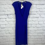 Laundry by Shelli Segal  NWT Flattering Stretch  Ruched Wrap Dress Size 6 Photo 7