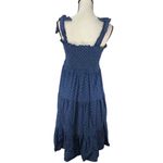 NWT J. Gee Blue Polka Dot Smocked Tie‎ Strap Tiered Ruffle Dress Size L Size L Photo 4