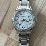 Caravelle by Bulova Ladies Watch Stainless Bracelet Silver Dial Crystals Photo 2