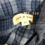 Cloth & Stone Lace Up Blue Hoodie Photo 5