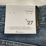 NWT Kancan The Ann Hem Distressed Jean Shorts Size 27 Denim Blue Photo 5