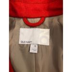 Old Navy  Women XL Red Wool Blend Double-Breasted Peacoat Collared Pocket Formal Photo 4