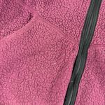 Vintage REI Fleece Vest Outdoors Cozy Warm Burgundy Plum Black Trim Made in USA Purple Size M Photo 5