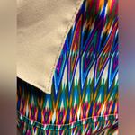 Greylin Beige and Multicolor Long Sleeve Dress Photo 3