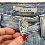 PacSun High Rise Ripped Knee Dad Jeans Light Blue Wash Size 25 Photo 10