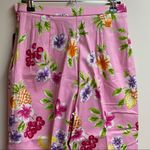 Briggs New York Briggs Pink Floral Stretch Capris Photo 6