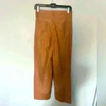 Anthropologie Blank NYC Baxter Ribcage Straight Leg Faux Leather Pants Size 26 Brown Photo 5
