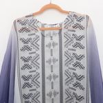 Cato  Womens Kimono Top Size‎ S Sheer Boho Tribal Print Lightweight Artsy Photo 2