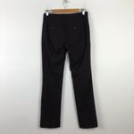 Banana Republic Martin Straight Leg Trousers Pants Size 0 Dark Wine Office Job Photo 6