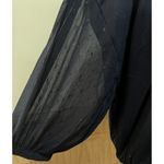 EXPRESS ~ Long Sleeve Relaxed Top ~ Size Medium~ Blue ~ Shear Sleeves Photo 1