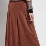Lysse Vegan Suede Brown Skirt Photo 4