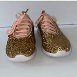 Glittery Gold Kids Sneakers Size 7 Photo 6