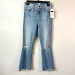 Mother The Insider‎ Crop Step Fray Jeans Thrilling Shots 28 Blue Photo 2