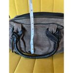 Giorgio Armani  vintage fabric with Leather Hand Bag Photo 9