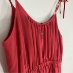 Madewell Silk Skyway Cami Midi Dress Coral Red Photo 4