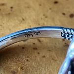 Natural Blue Moon Turquoise Sterling Silver Ring Size 10 Photo 5