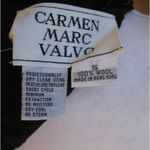 Carmen Marc Valvo NWT Vintage 80s Black Wool Knit Beaded Midi Dress Photo 7