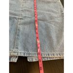 st. john's bay Vtg Denim Midi Skirt Sz 16 Y2K 90s Comfort Elastic Back Slit  Photo 8