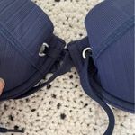 Seafolly Australia Ribbed Swimsuit Bikini Top Navy Blue (Size 8) Photo 3