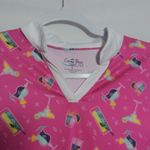 Coral Bay  Pink Martini Novelty Sleeveless Golf Top Athletic Size Small Photo 1