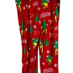 Elf Christmas Pajama Pants Womens 2X Red Fleece Holiday Snowflake Funny Cozy Photo 2