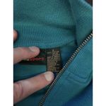Liz Sport Vintage Sweatshirt Womens Small Blue Quarter Zip Mock Neck Nautical 90s Photo 6