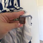 J. McLaughlin  Navy Blue White Skirt diamond high rise stretch Photo 2